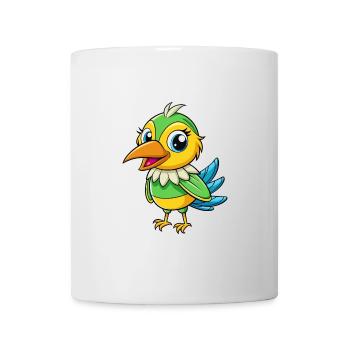 Bienenfresser Niedliche Zeichentrickfigur Kawaii Clipart - Tasse - Weiß - Vorne