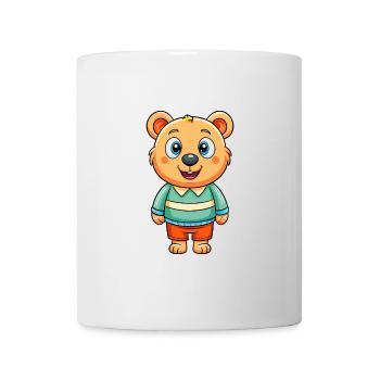 Bear Cute Cartoon Character Kawaii Clipart - Mug - white - Front