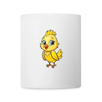 Canary Cute Cartoon Character Kawaii Clipart - Mug - white - Front