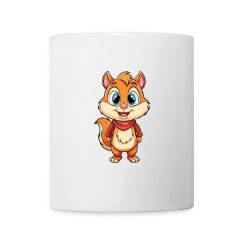 Chipmunk Cute Cartoon Character Kawaii Clipart - Mug - white - Front