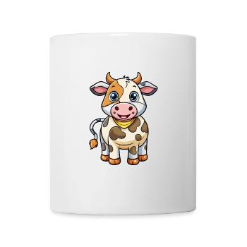 Cow Cute Cartoon Character Kawaii Clipart - Mug - white - Front