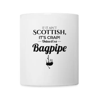 Instrument de joueur de cornemuse Musique écossaise - Mug blanc - blanc - Devant