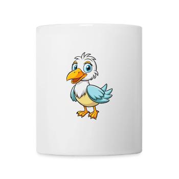 Albatross Cute Cartoon Character Kawaii Clipart - Mug - white - Front
