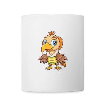 Geier Niedliche Zeichentrickfigur Kawaii Clipart - Tasse - Weiß - Vorne