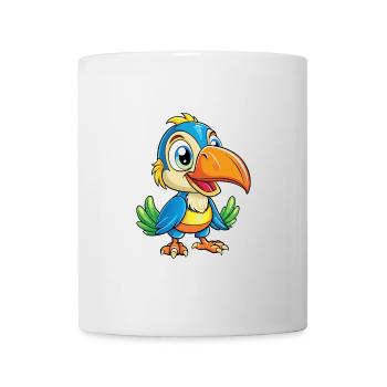 Toucan Cute Cartoon Character Kawaii Clipart - Mug - white - Front