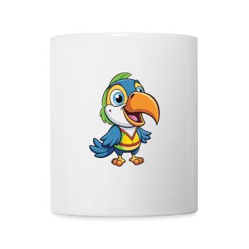 Toucan Cute Cartoon Character Kawaii Clipart - Mug - white - Front
