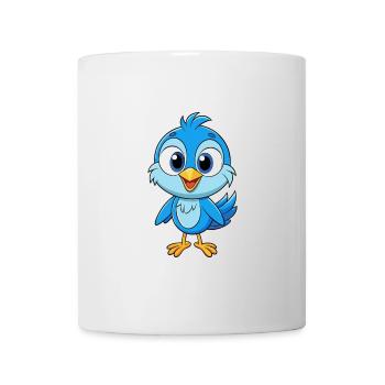 Bird Cute Cartoon Character Kawaii Clipart - Mug - white - Front