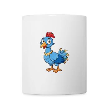 Perlhuhn Niedliche Zeichentrickfigur Kawaii Clipart - Tasse - Weiß - Vorne