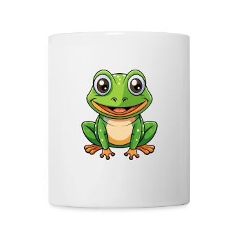 Frog Cute Cartoon Character Kawaii Clipart - Mug - white - Front