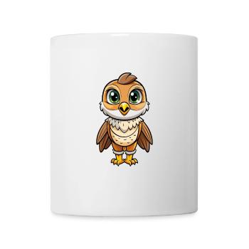 Falcon Cute Cartoon Character Kawaii Clipart - Mug - white - Front