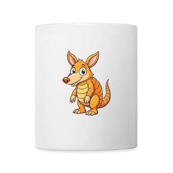 Aardvark Mignon Personnage De Dessin Animé Kawaii Clipart - Mug blanc - blanc - Devant