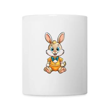 Rabbit Cute Cartoon Character Kawaii Clipart - Mug - white - Front