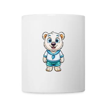 Polar Bear Cute Cartoon Character Kawaii Clipart - Mug - white - Front