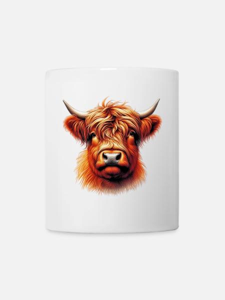 Vache écossaise des Highlands - Mug blanc - blanc