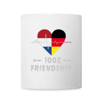 Netherlands and Germany 100% friendship - Mug - white - Front