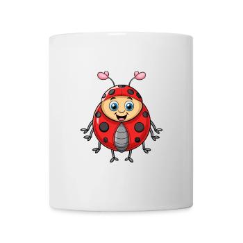 Ladybug Cute Cartoon Character Kawaii Clipart - Mug - white - Front