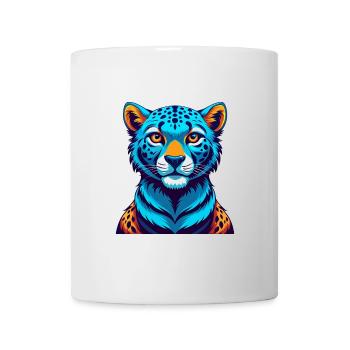 guépard coloré kawaii dessin animé personnage clipart - Mug blanc - blanc - Devant