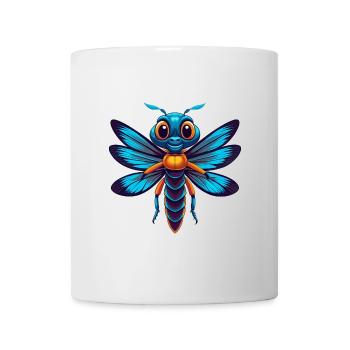 Dragonfly Colorful Kawaii Cartoon Character Pet - Mug - white - Front