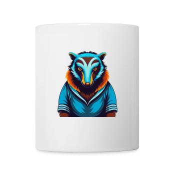 Anteater Colorful Kawaii Cartoon Character Clipart - Mug - white - Front