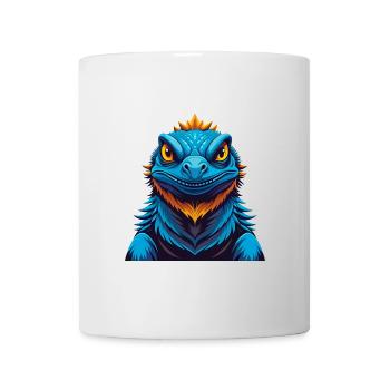 Basilisk Bunte Kawaii Cartoon Figur Clipart - Tasse - Weiß - Vorne