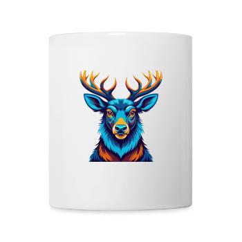 Elch Bunte Kawaii Cartoon Figur Clipart - Tasse - Weiß - Vorne