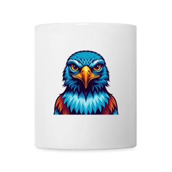 Falcon Colorful Kawaii Cartoon Character Clipart - Mug - white - Front