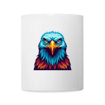 Adler Bunte Kawaii Cartoon Figur Clipart - Tasse - Weiß - Vorne
