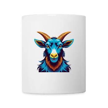 Goat Colorful Kawaii Cartoon Character Clipart - Mug - white - Front
