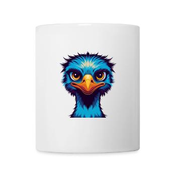 Emu Colorful Kawaii Cartoon Character Clipart - Mug - white - Front