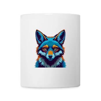 Fuchs Bunte Kawaii Cartoon Figur Clipart - Tasse - Weiß - Vorne