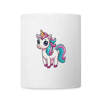 Unicorn Cute Cartoon Character Kawaii Clipart - Mug - white - Front