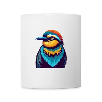 Bienenfresser Bunte Kawaii Cartoon Figur Haustier - Tasse - Weiß - Vorne