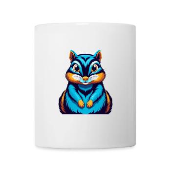 Chipmunk Colorful Kawaii Cartoon Character Clipart - Mug - white - Front