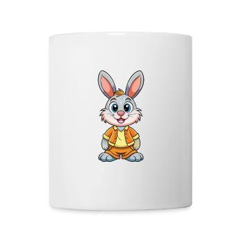 Rabbit Cute Cartoon Character Kawaii Clipart - Mug - white - Front