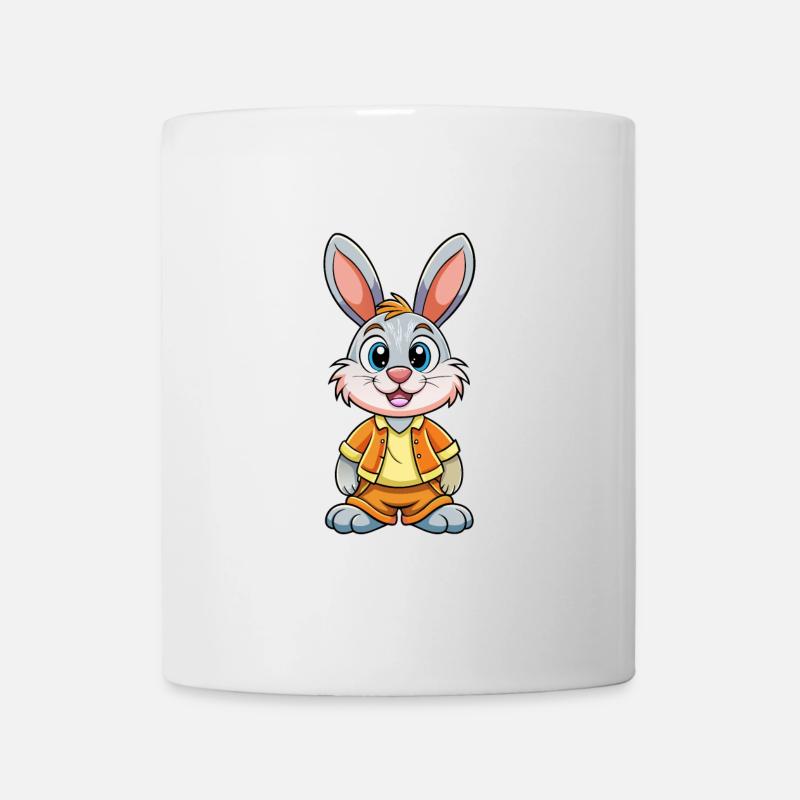 Rabbit Cute Cartoon Character Kawaii Clipart - Mug - white