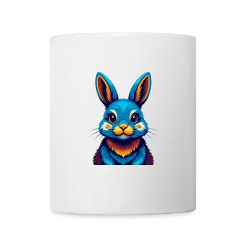 Hase Bunte Kawaii Cartoon Figur Clipart - Tasse - Weiß - Vorne
