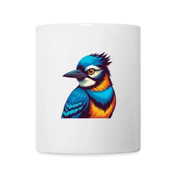 Blue Jay Colorful Kawaii Cartoon Character Clipart - Mug - white - Front
