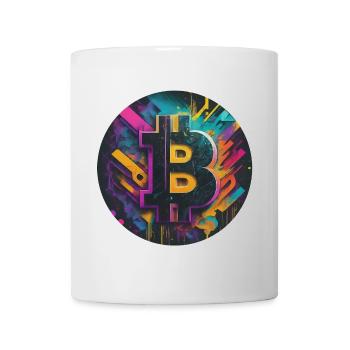 Bitcoin explosion of colors - Mug - white - Front