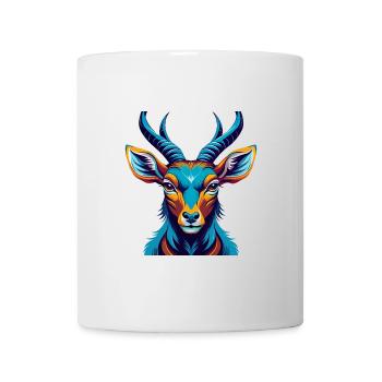 Impala Bunte Kawaii Cartoon Figur Clipart - Tasse - Weiß - Vorne