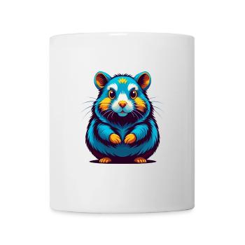 Hamster Colorful Kawaii Cartoon Character Clipart - Mug - white - Front