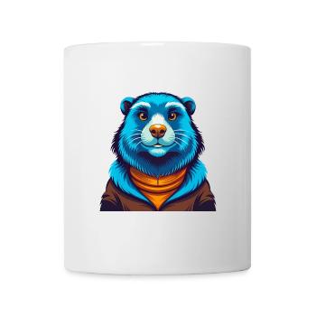 Marmot Colorful Kawaii Cartoon Character Clipart - Mug - white - Front