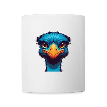 Strauß Bunte Kawaii Cartoon Figur Clipart - Tasse - Weiß - Vorne