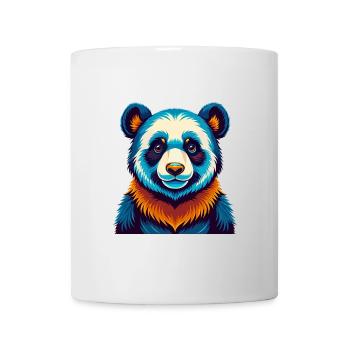 Panda Bunte Kawaii Cartoon Figur Clipart - Tasse - Weiß - Vorne