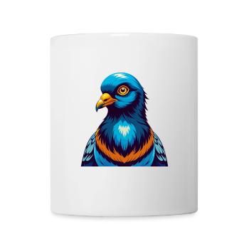 Taube Bunte Kawaii Cartoon Figur Clipart - Tasse - Weiß - Vorne