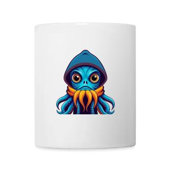 Squid Colorful Kawaii Cartoon Character Clipart - Mug - white - Front