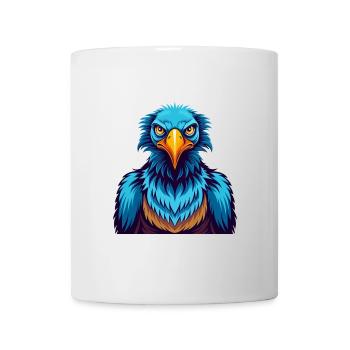 Vulture Coloré Kawaii Dessin Animé Personnage Clipart - Mug blanc - blanc - Devant