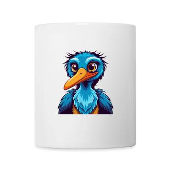 Storch Bunte Kawaii Cartoon Figur Clipart - Tasse - Weiß - Vorne