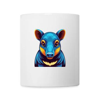 Tapir Colorful Kawaii Cartoon Character Clipart - Mug - white - Front