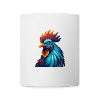 Hahn Bunte Kawaii Cartoon Figur Clipart - Tasse - Weiß - Vorne