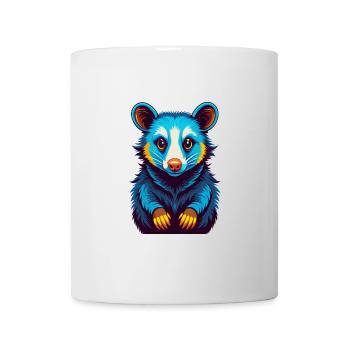 Possum Colorful Kawaii Cartoon Character Clipart - Mug - white - Front